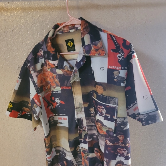 Spanish Harlem Scareface button shirt - Picture 2 of 5